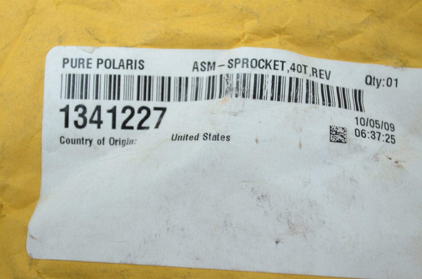 NEW OEM Polaris Sprocket 40T Classic Touring Trail XLT RMK XC Sport 1341227 NOS