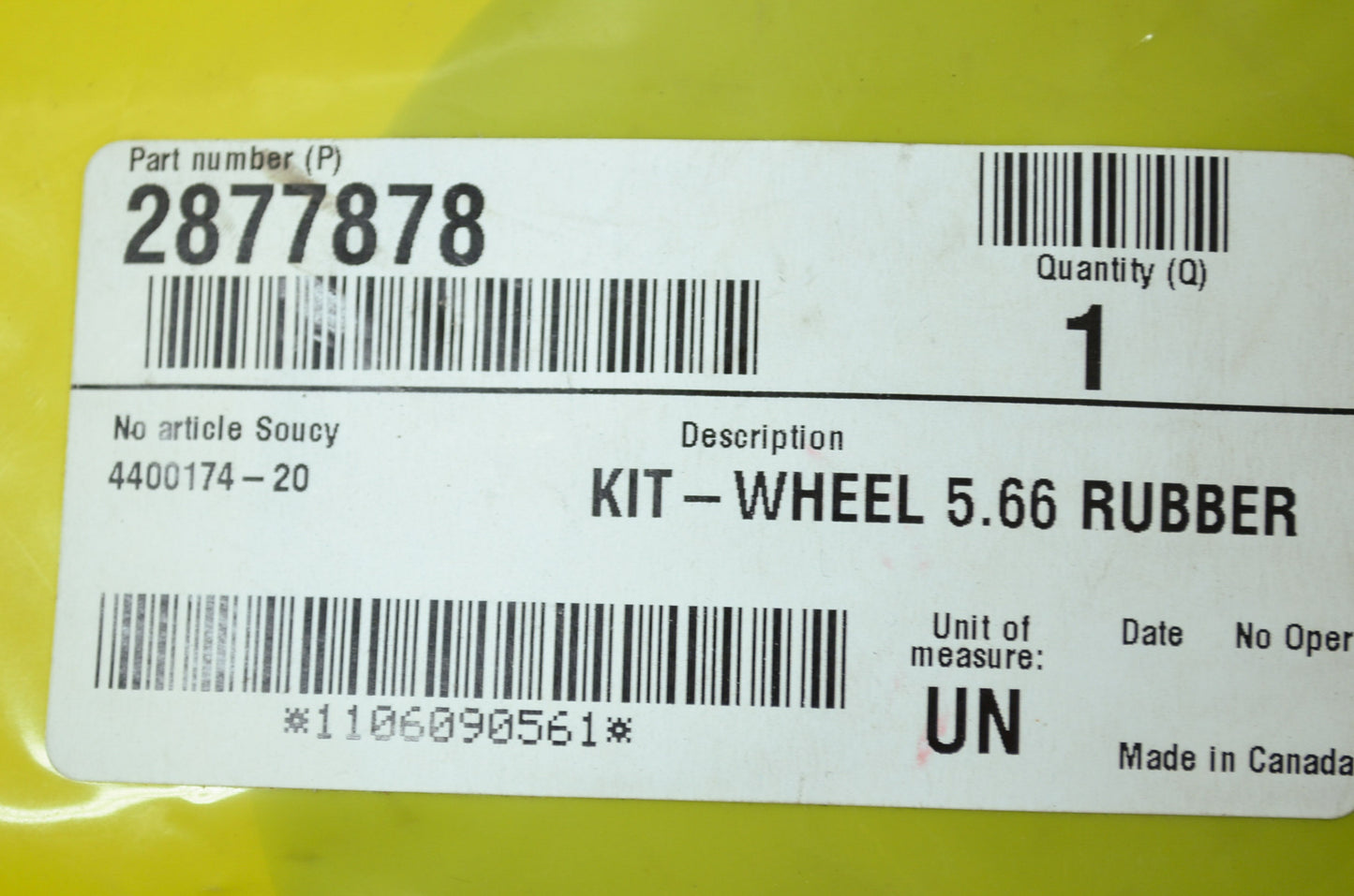 NEW OEM Polaris Idler Wheel 2877878 NOS