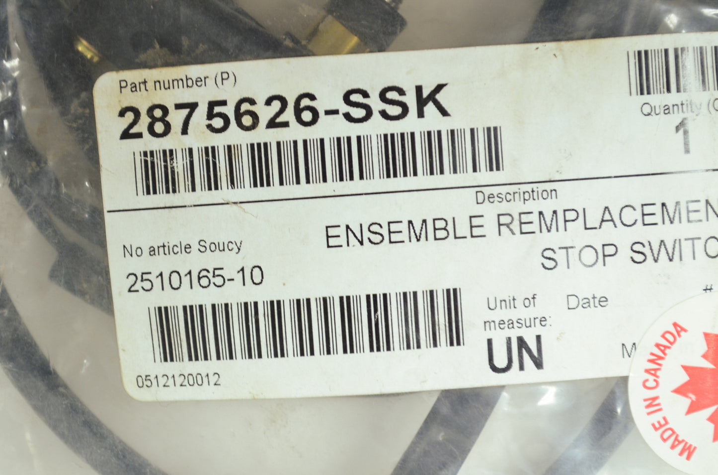 NEW OEM Polaris Stop light Switch Kit RZR 2875626-SSK NOS