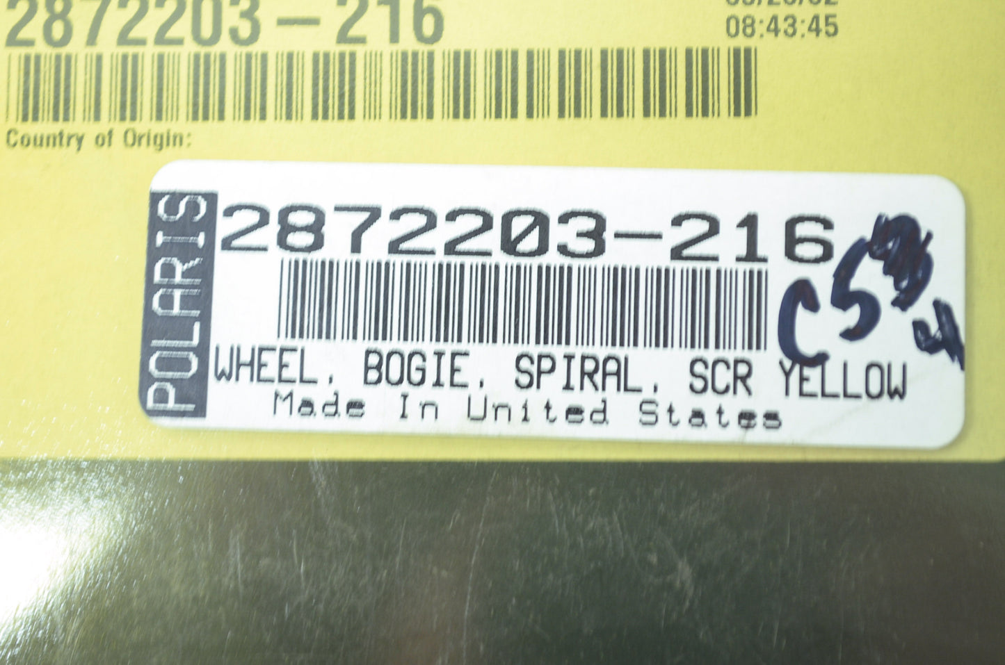 NEW OEM Polaris Bogie Idler Wheel Kit Yellow QTY 2 2872203-216 NOS