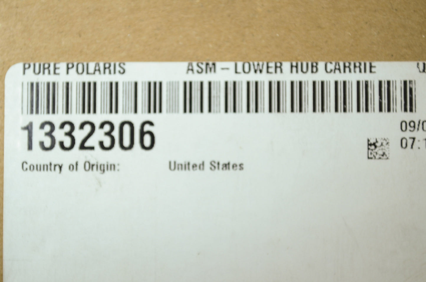 OEM Polaris 1332306 Lower Hub Carrier Assembly NOS