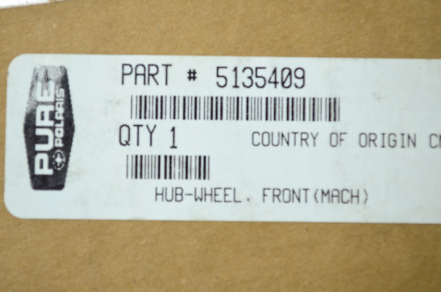 OEM Polaris 5135409 Front Hub 2009 RZR 800 EFI NOS