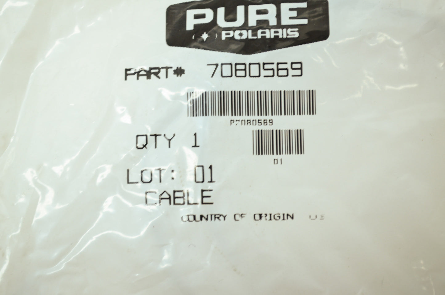 OEM Polaris 7080569 Hood Retainer Cable NOS
