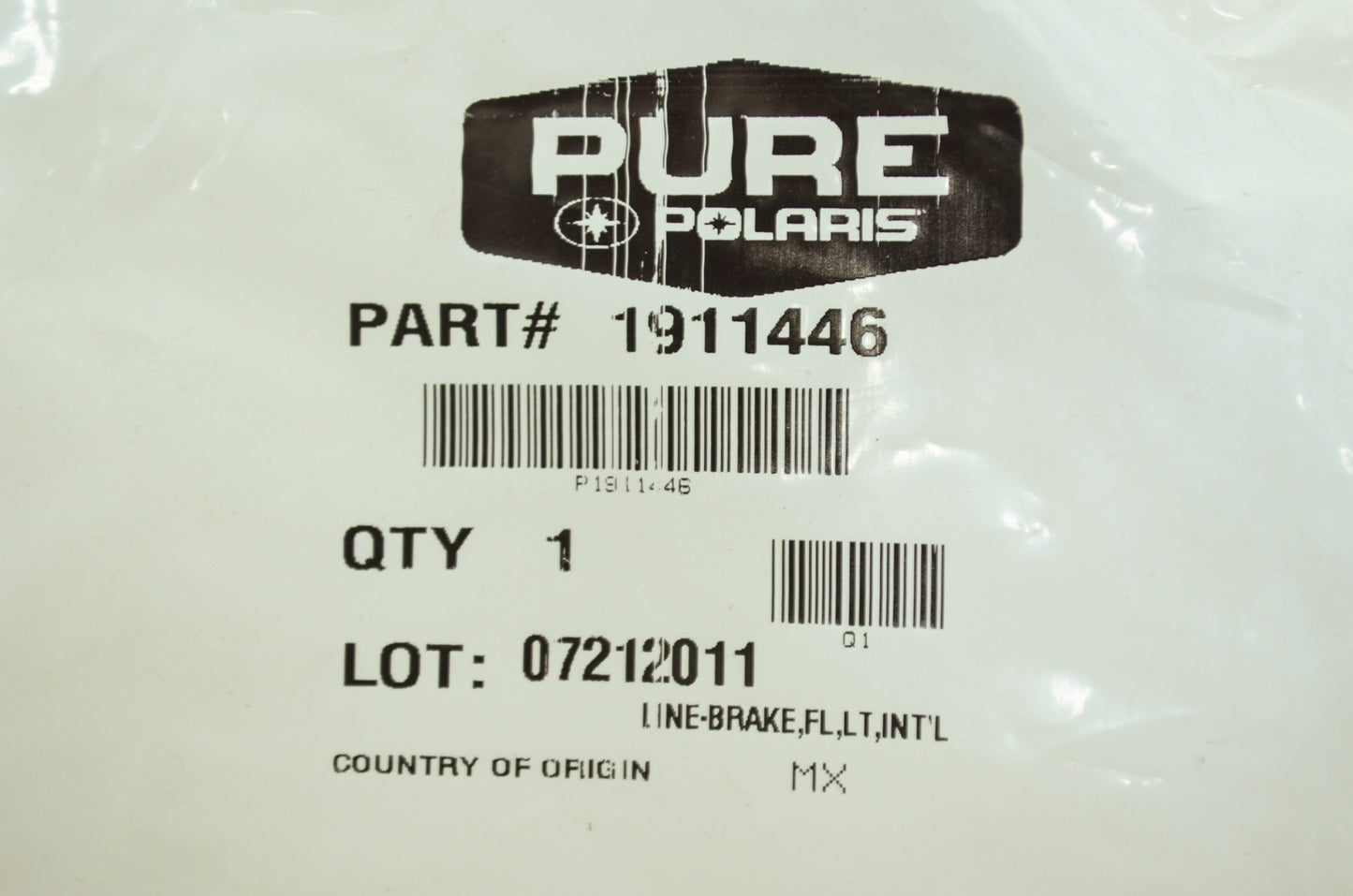 NEW OEM Polaris Brake Hose 2009-2014 RZR S 800 EFI 1911446 NOS