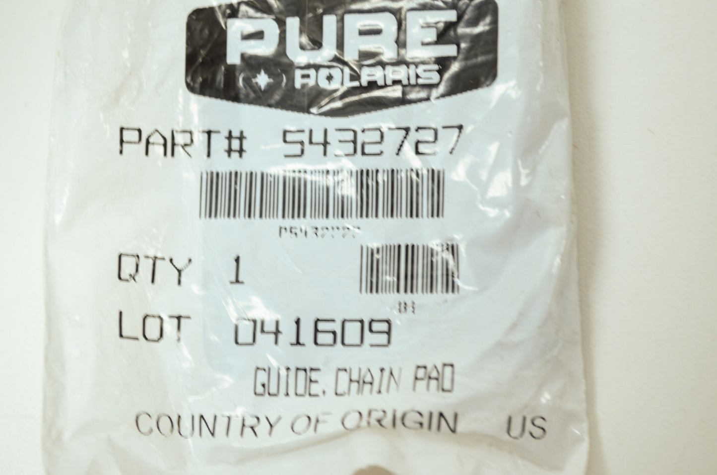 OEM Polaris 5432727 Chain Pad Guide NOS