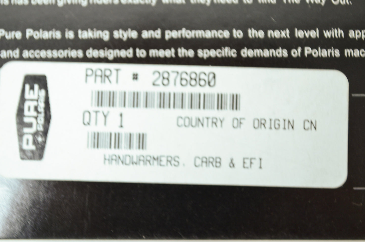 NEW OEM Polaris ATV Snowmobile Handwarmer Kit All 2014 Models 2876860 NOS