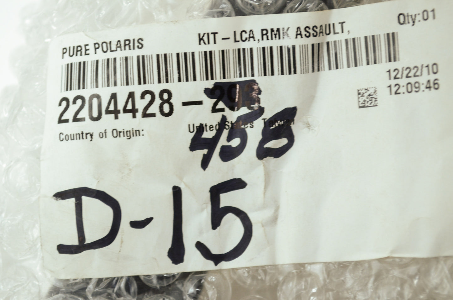 NEW OEM Polaris RMK Left Control A-Arm 600 800 RMK Assault Rush PRO 2204428-458