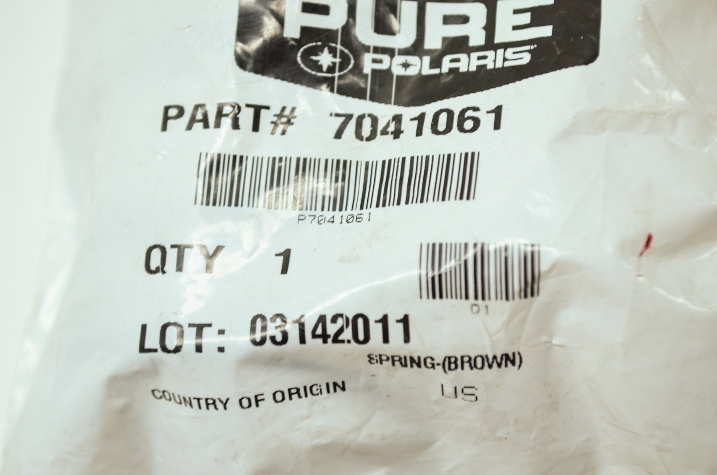OEM Polaris 7041061 Spring (Brown) NOS