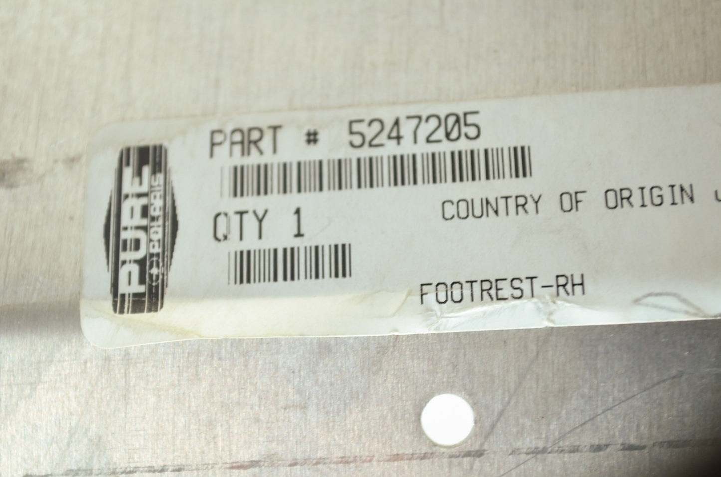 OEM Polaris 5247205 Right Footrest NOS