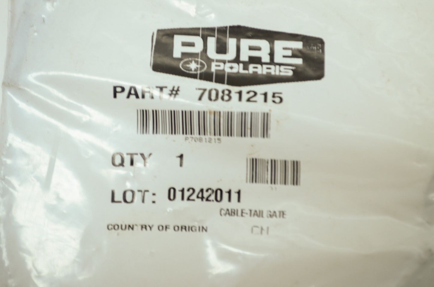 OEM Polaris 7081215 Tailgate Cable NOS