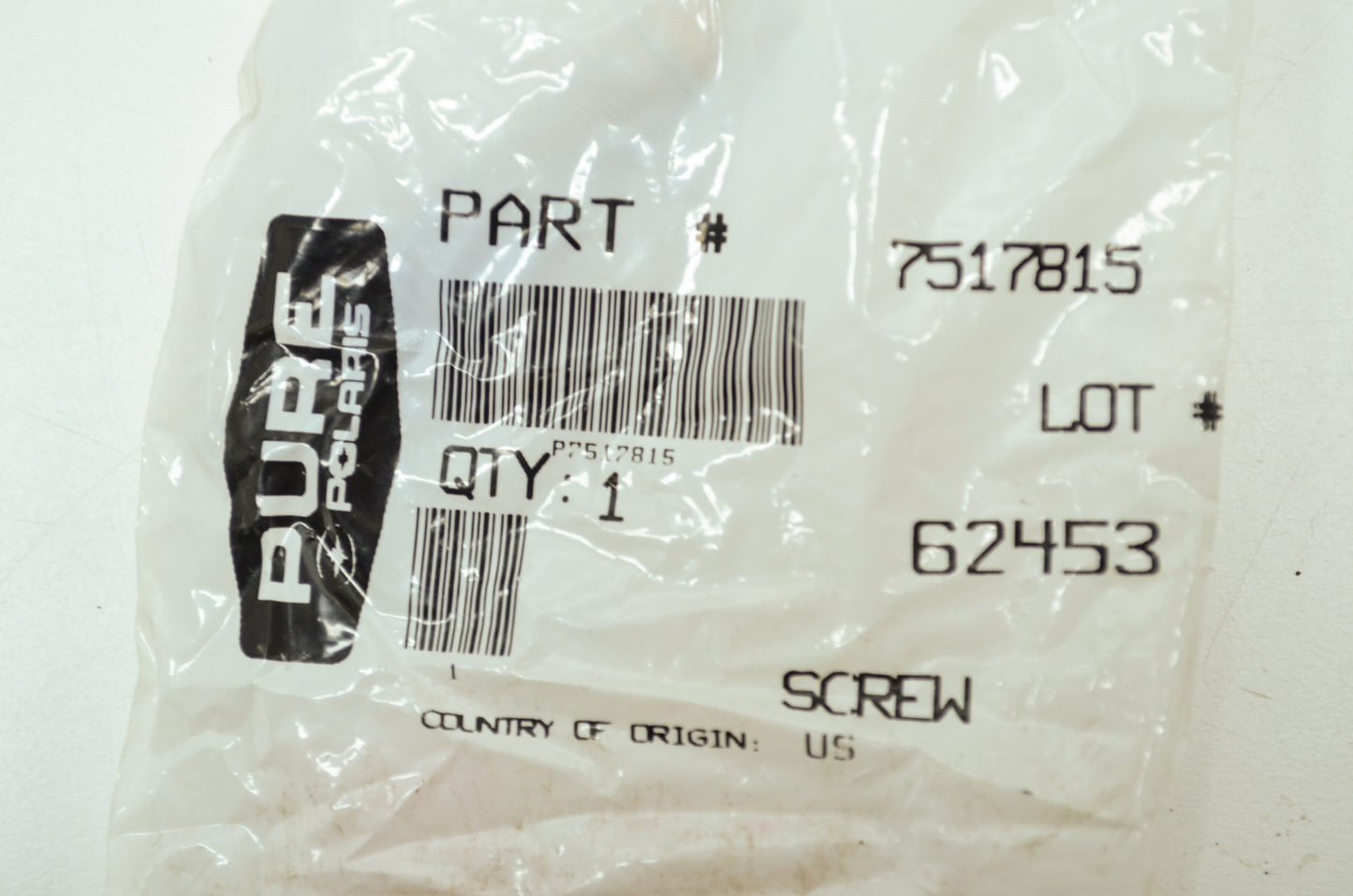 OEM Polaris 7517815 Socket Head Screw 7/16-14X1.25 Qty 2 NOS