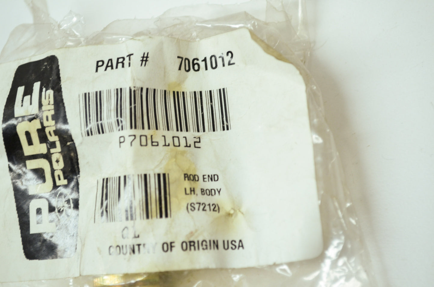 OEM Polaris 7061012 Left Hand Body Rod End NOS