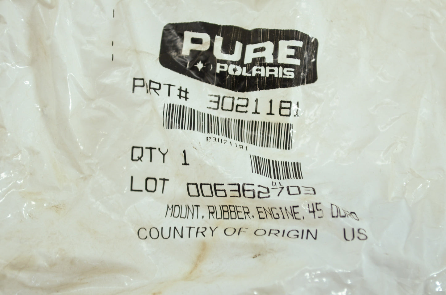 OEM Polaris 3021181 Isolator 3/8-24M/M NOS
