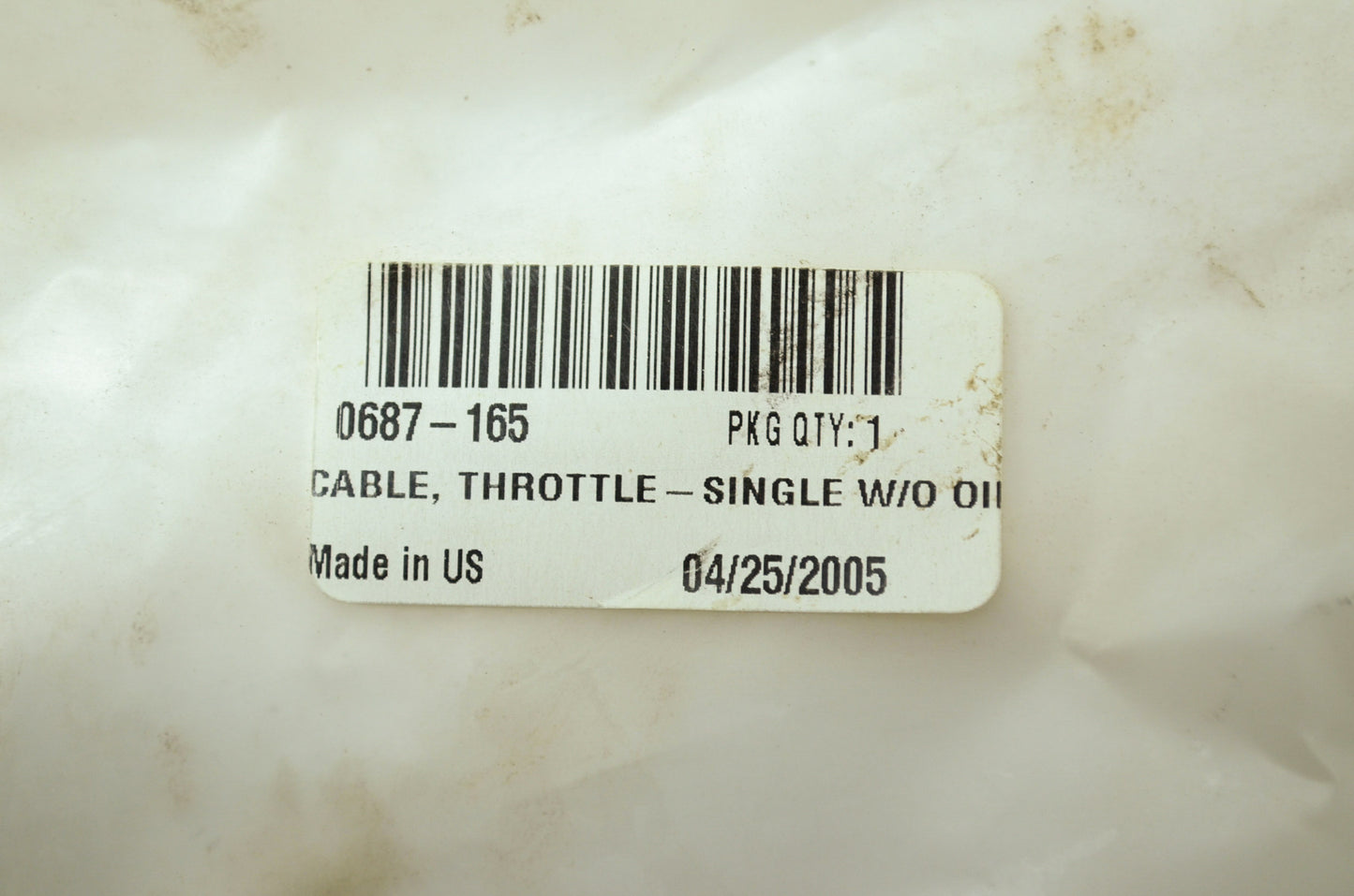 NEW OEM Arctic Cat Throttle Cable 2004-2005 Turbo Touring Trail ST T660 0687-165