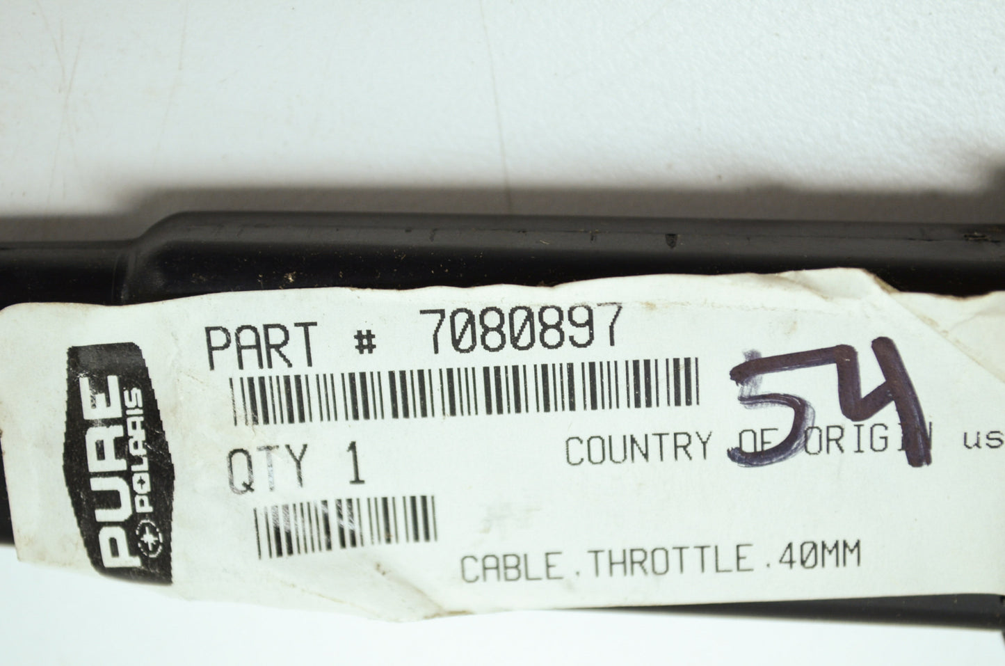OEM Polaris 7080897 Throttle Cable 40mm NOS