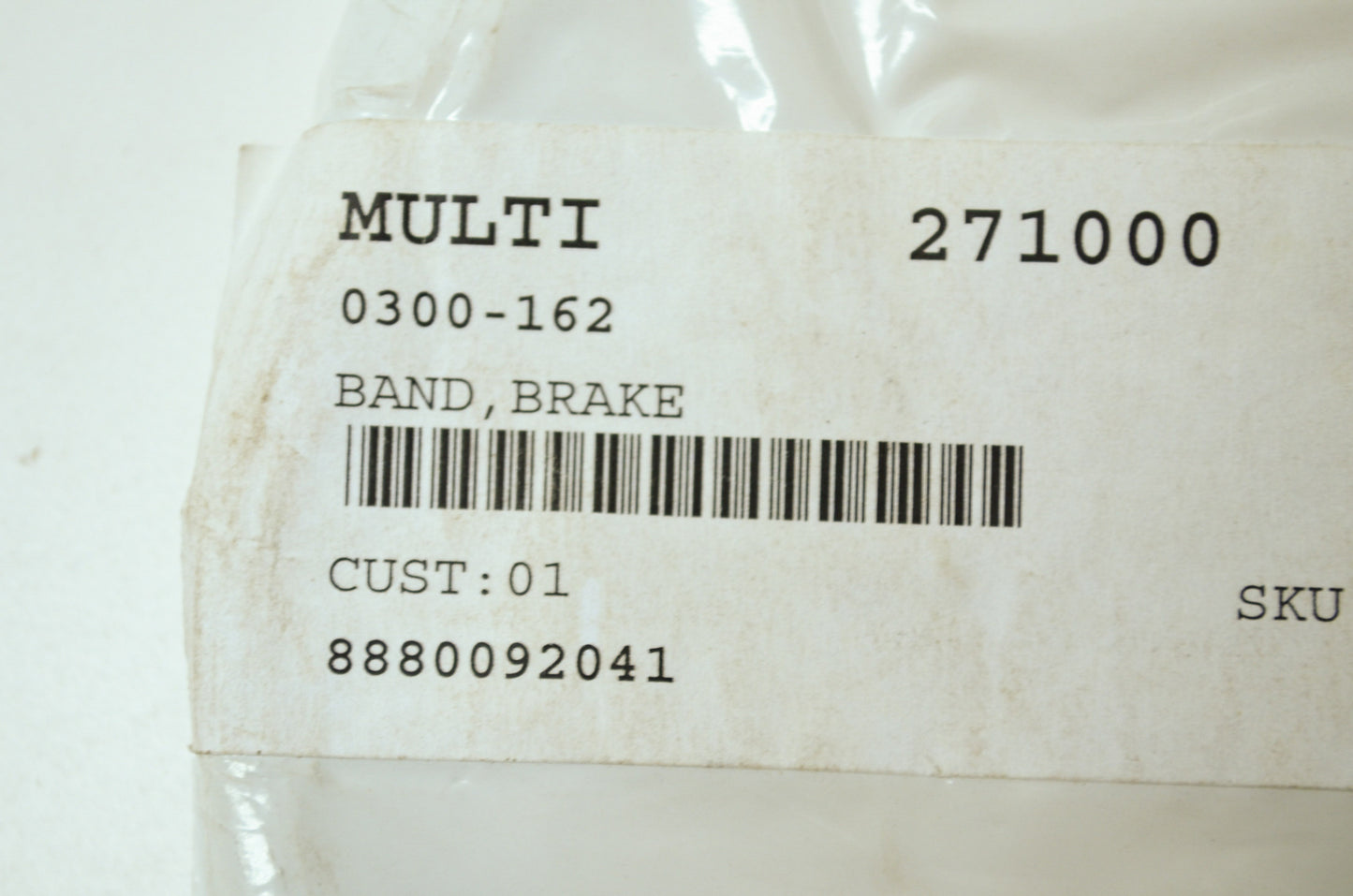 OEM Arctic Cat 0300-162 Brake Band NOS