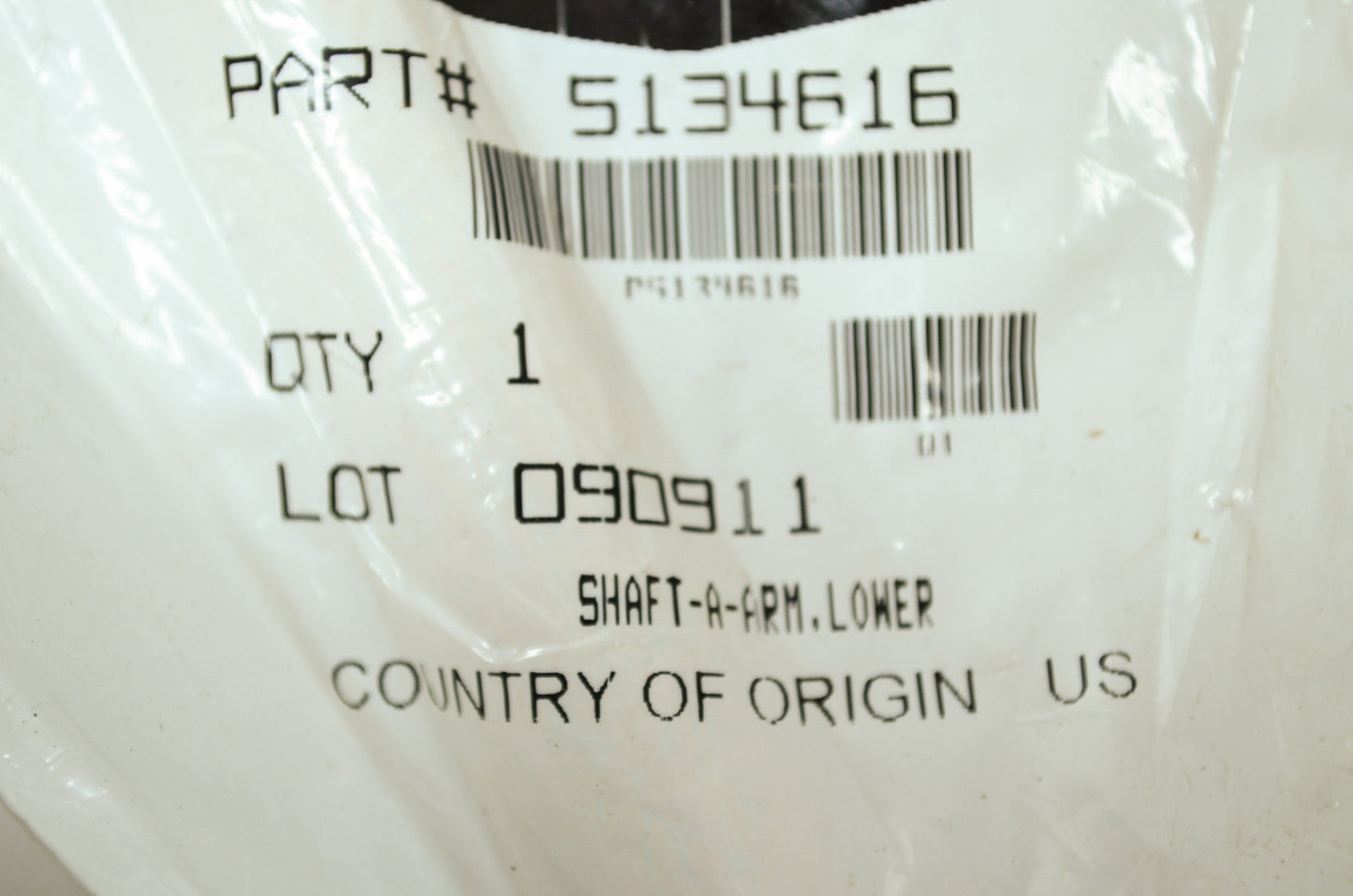 OEM Polaris 5134616 Lower A-Arm-Shaft NOS