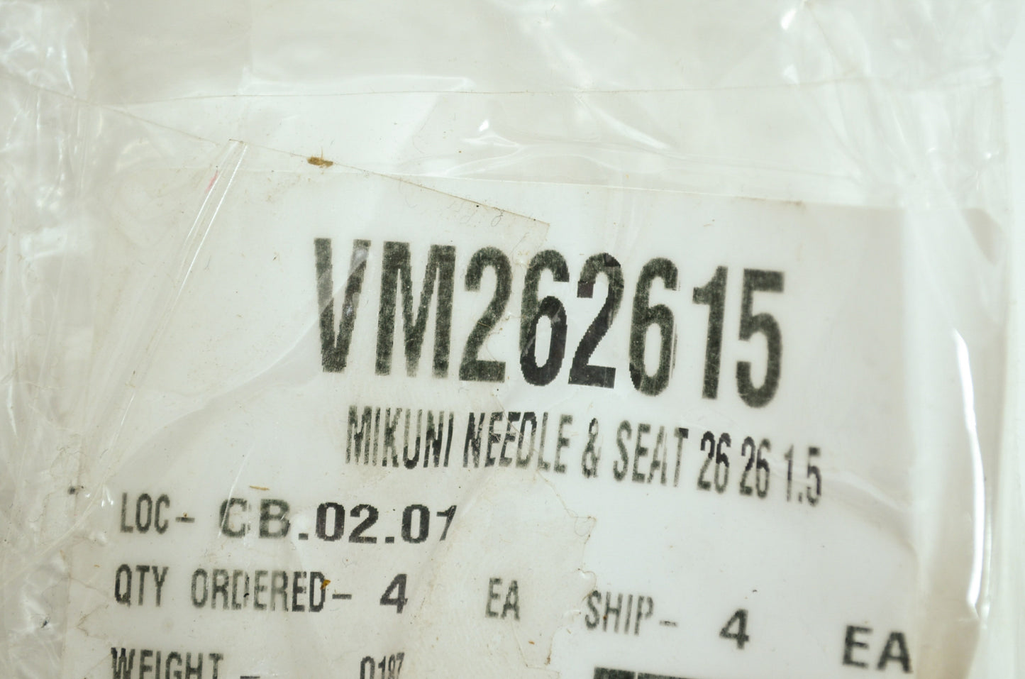 NEW Mukuni Needle & Seat 26/26 1.5 VM262615 NOS