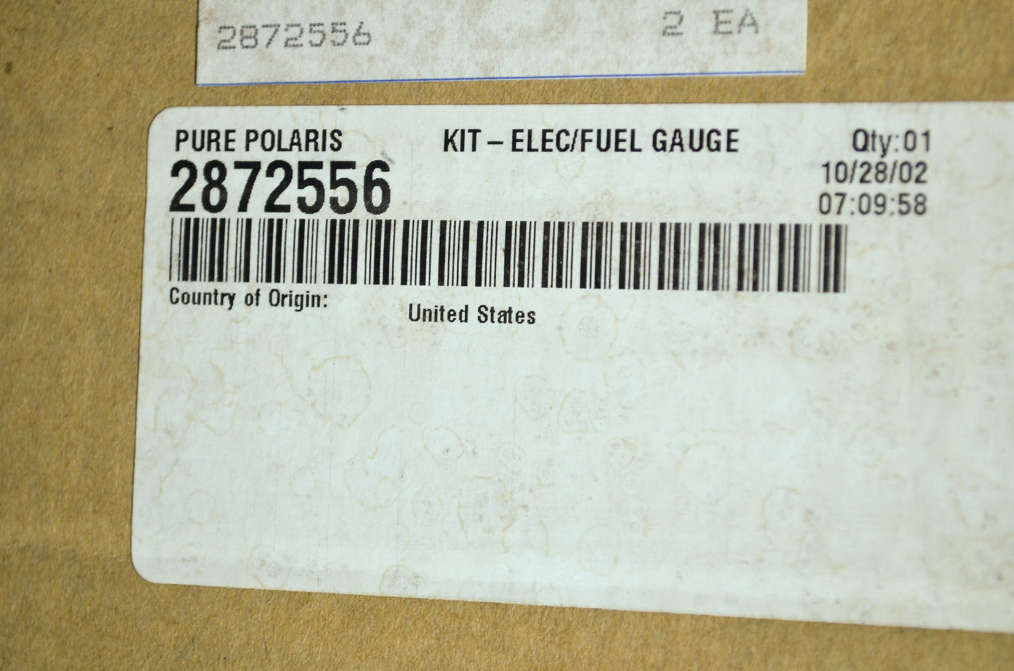 NEW OEM Polaris Electric Fuel Gauge Sending Unit 2872556 NOS