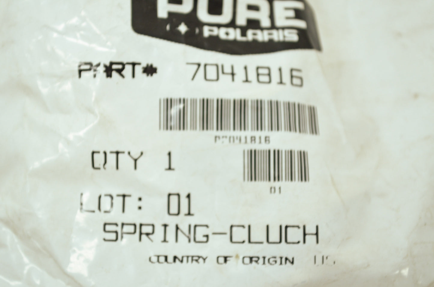 OEM Polaris 7041816 Spring (Almond/Black) NOS