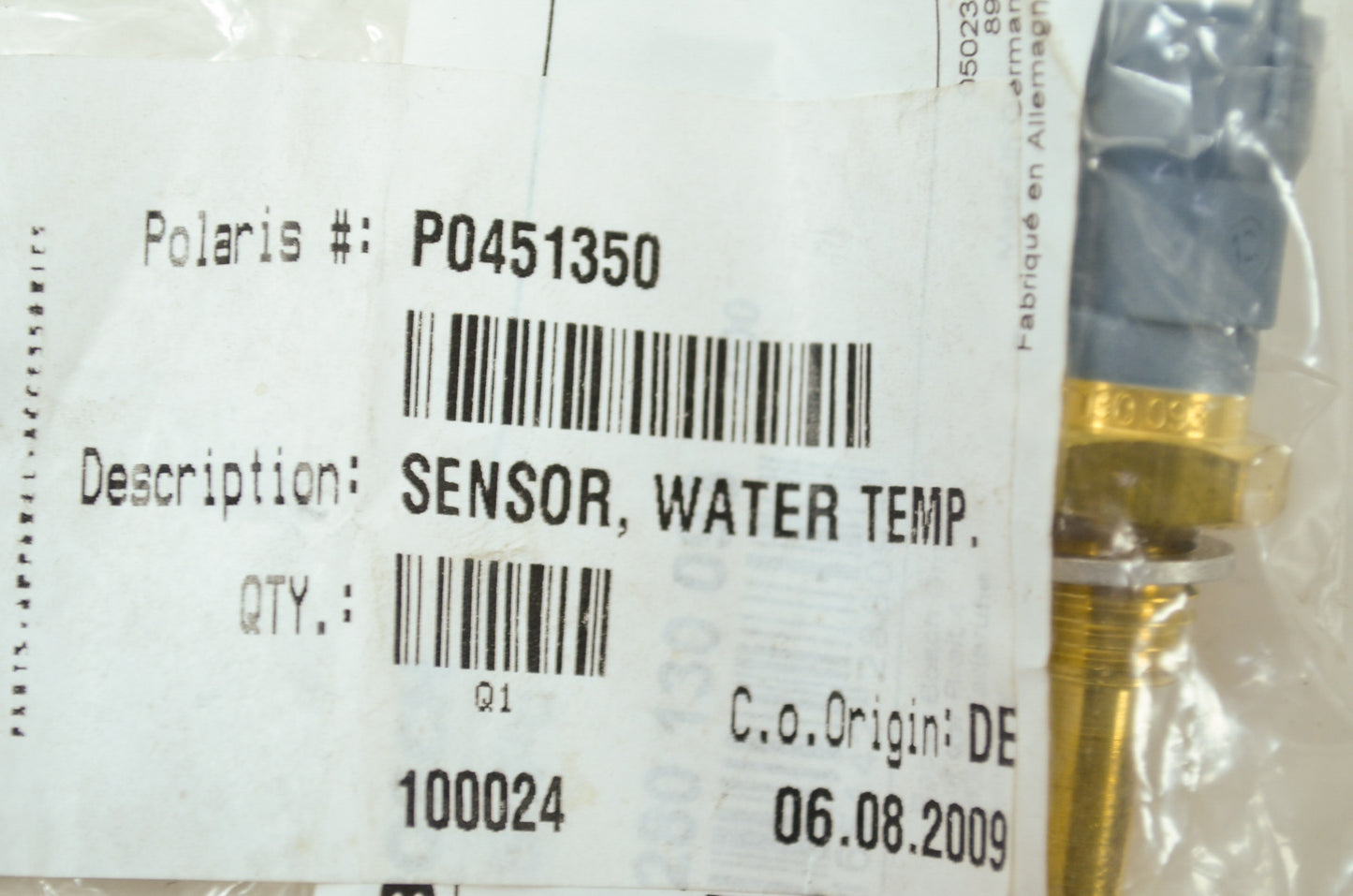 OEM Polaris 451350 Water Temp Sensor NOS