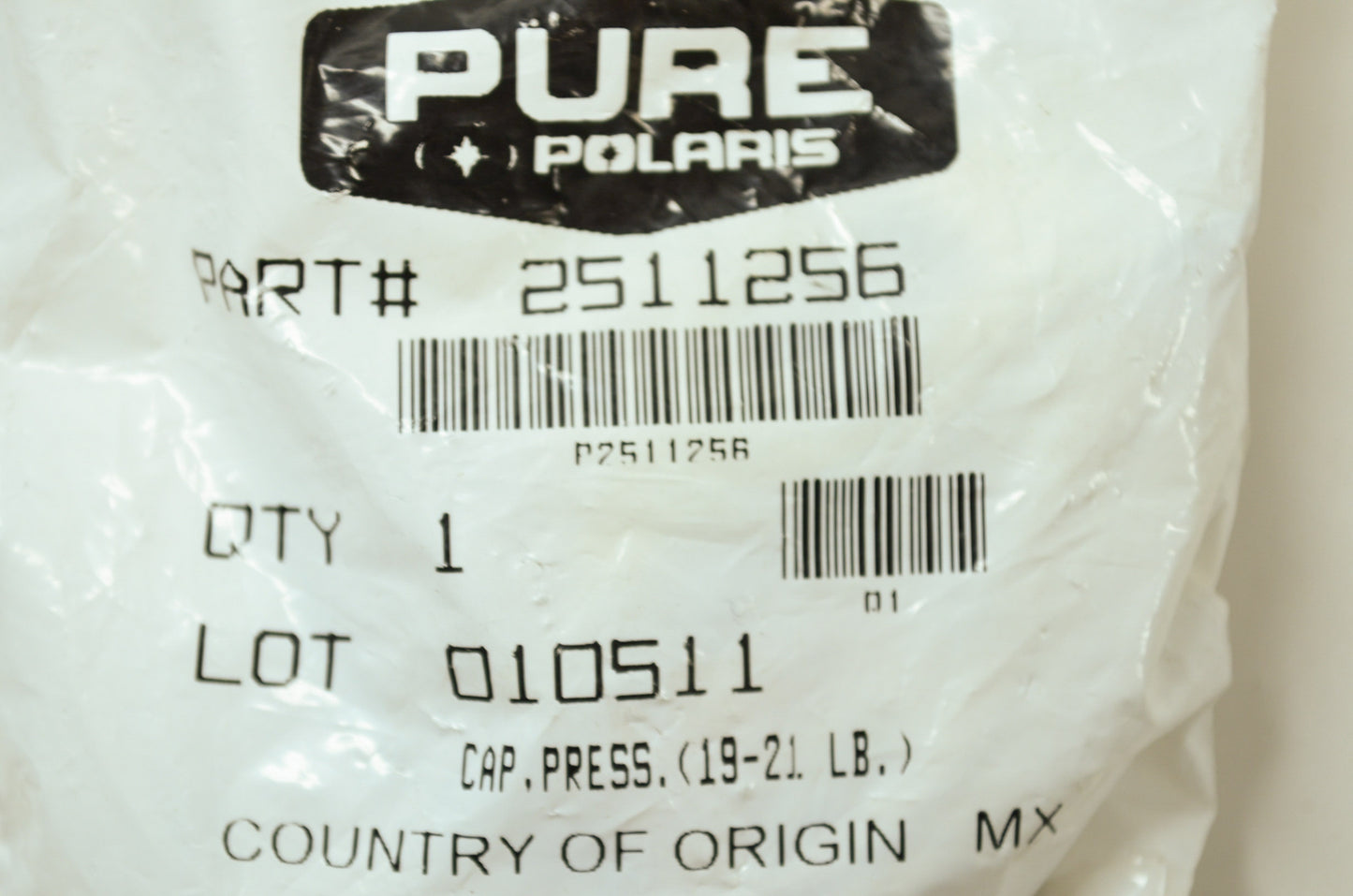 OEM Polaris 2511256 Pressure Cap (19-21 LB.) NOS