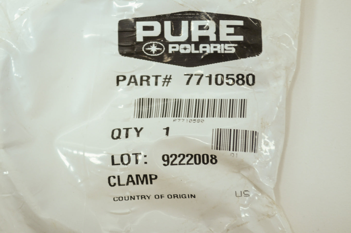 OEM Polaris 7710580 Large Clamp Qty 2 NOS