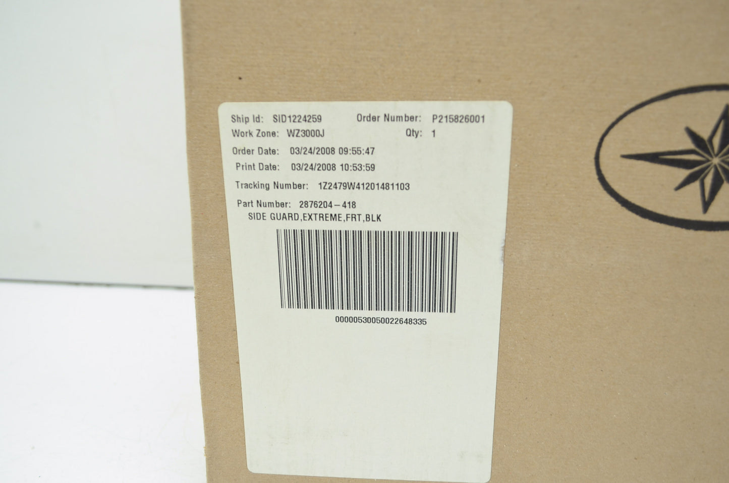 NEW OEM Polaris Black Front Extreme Side Guard Ranger UTV ATV 2876204-418 NOS