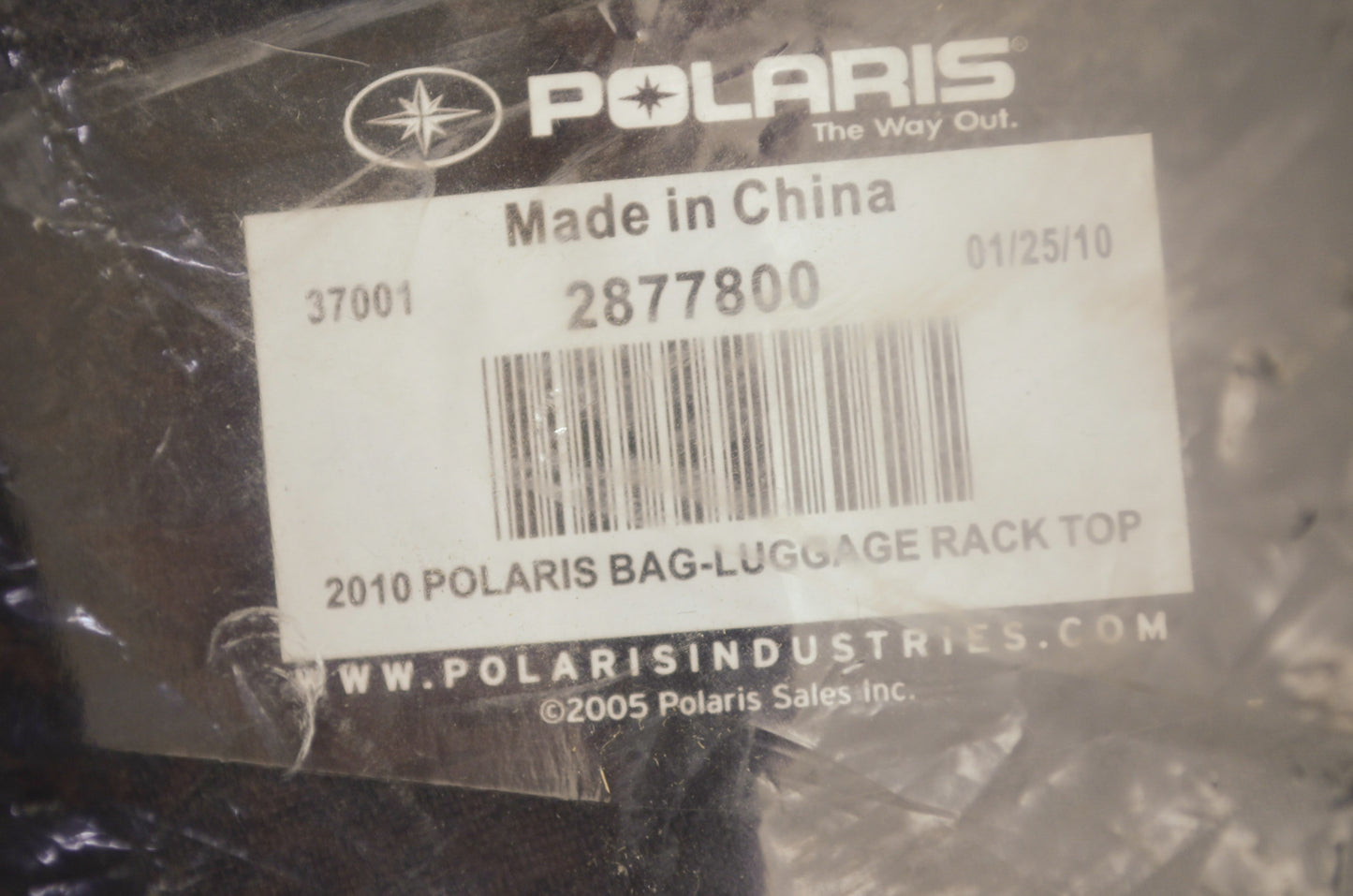 NEW OEM Polaris Top Rack Luggage Bag Rush 2877800 NOS