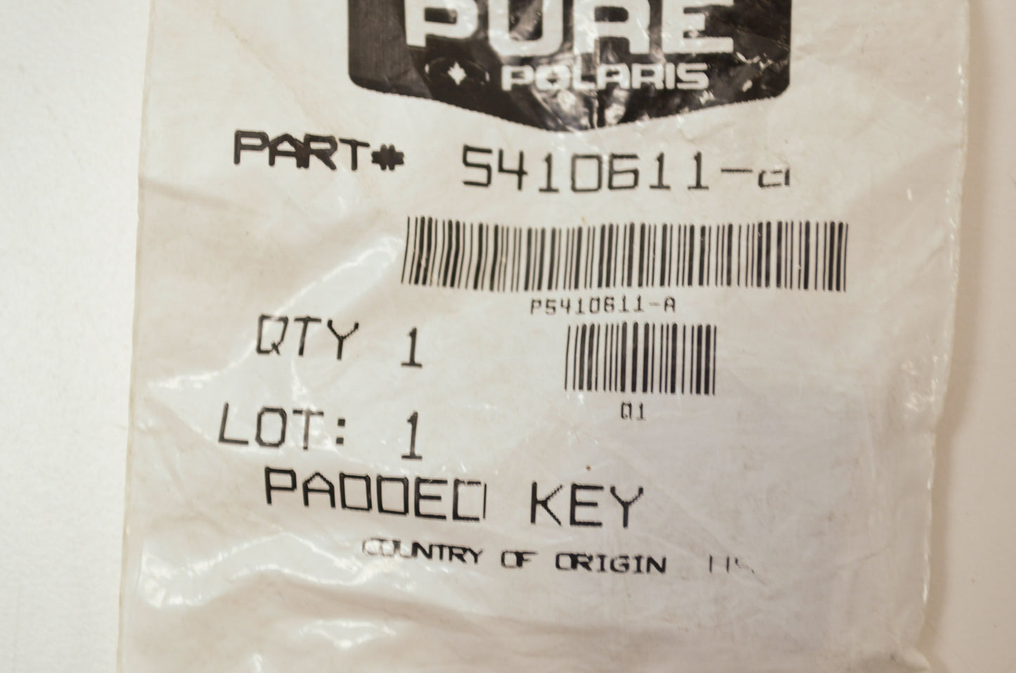 OEM Polaris 5410611-A Ignition Key NOS