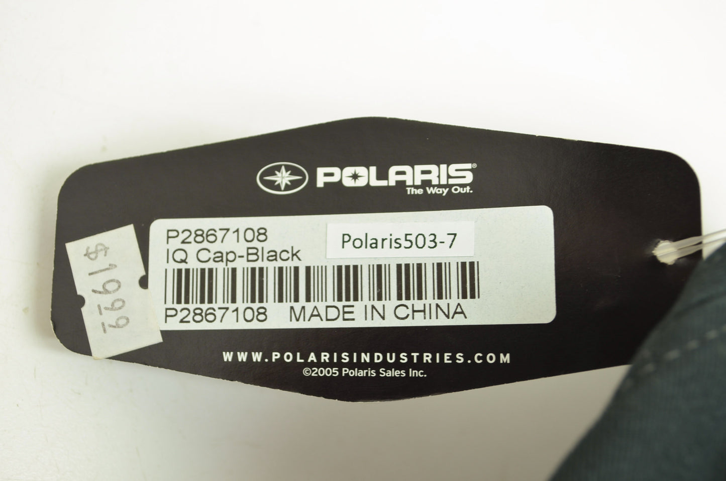 NEW OEM Polaris Black IQ Hat Cap 2867108 NOS