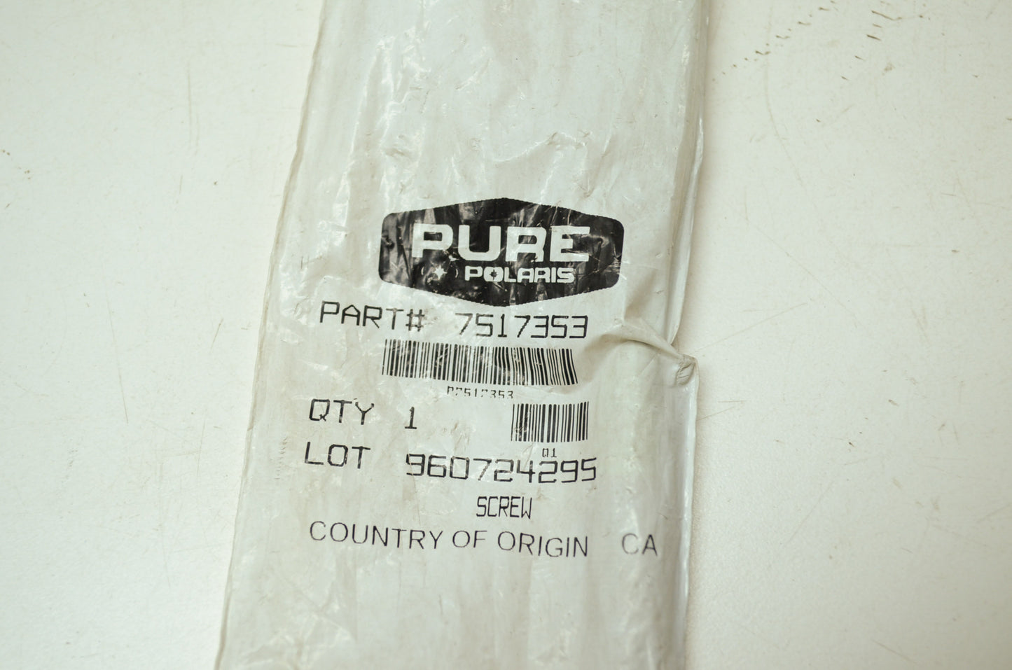 OEM Polaris 7517353 Screw NOS