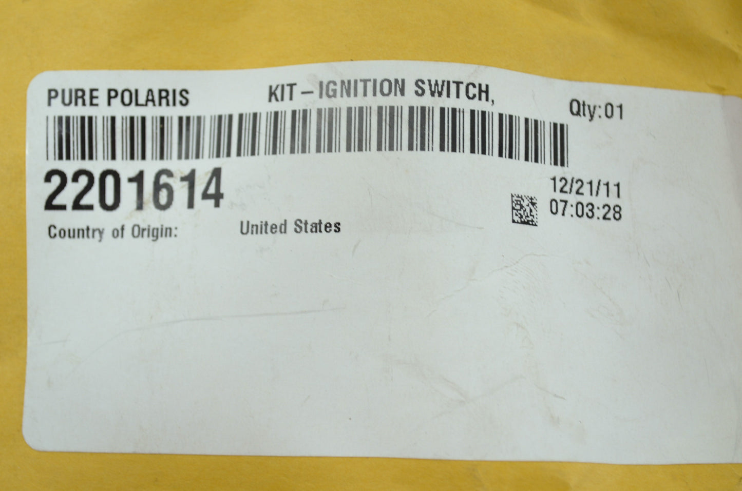 New OEM Polaris Ignition Switch XC SP Edge RMK Touring SKS PRO X NOS