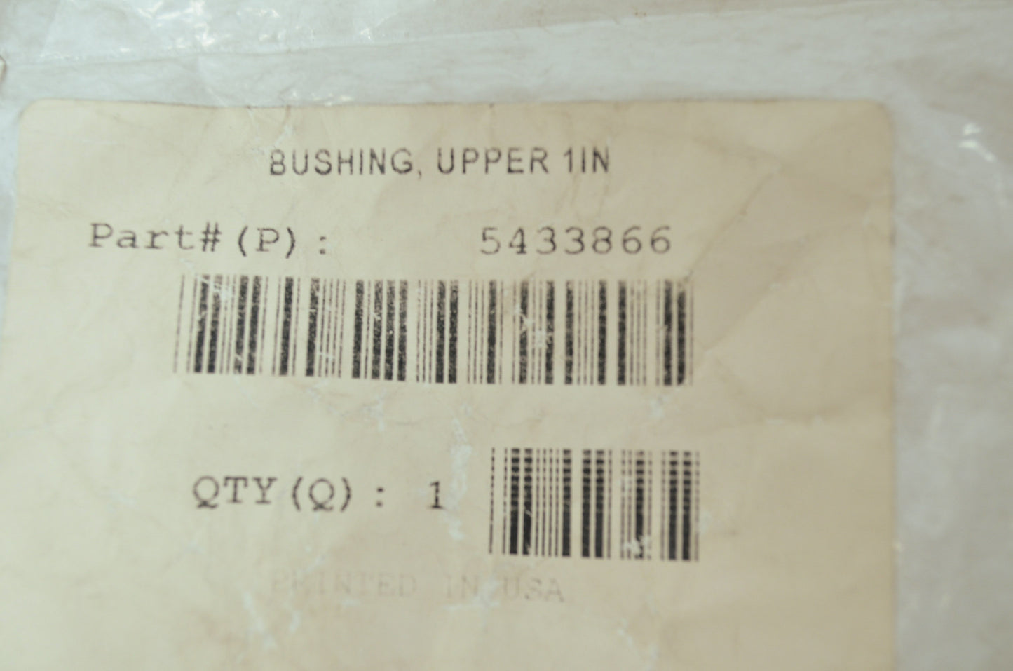 OEM Polaris 5433866 Upper Steering Bushing 1" NOS