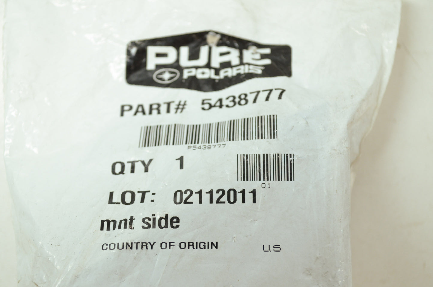 NEW OEM Polaris Side Mount Ranger 4x4 800 EFI 900 Diesel 5438777 NOS