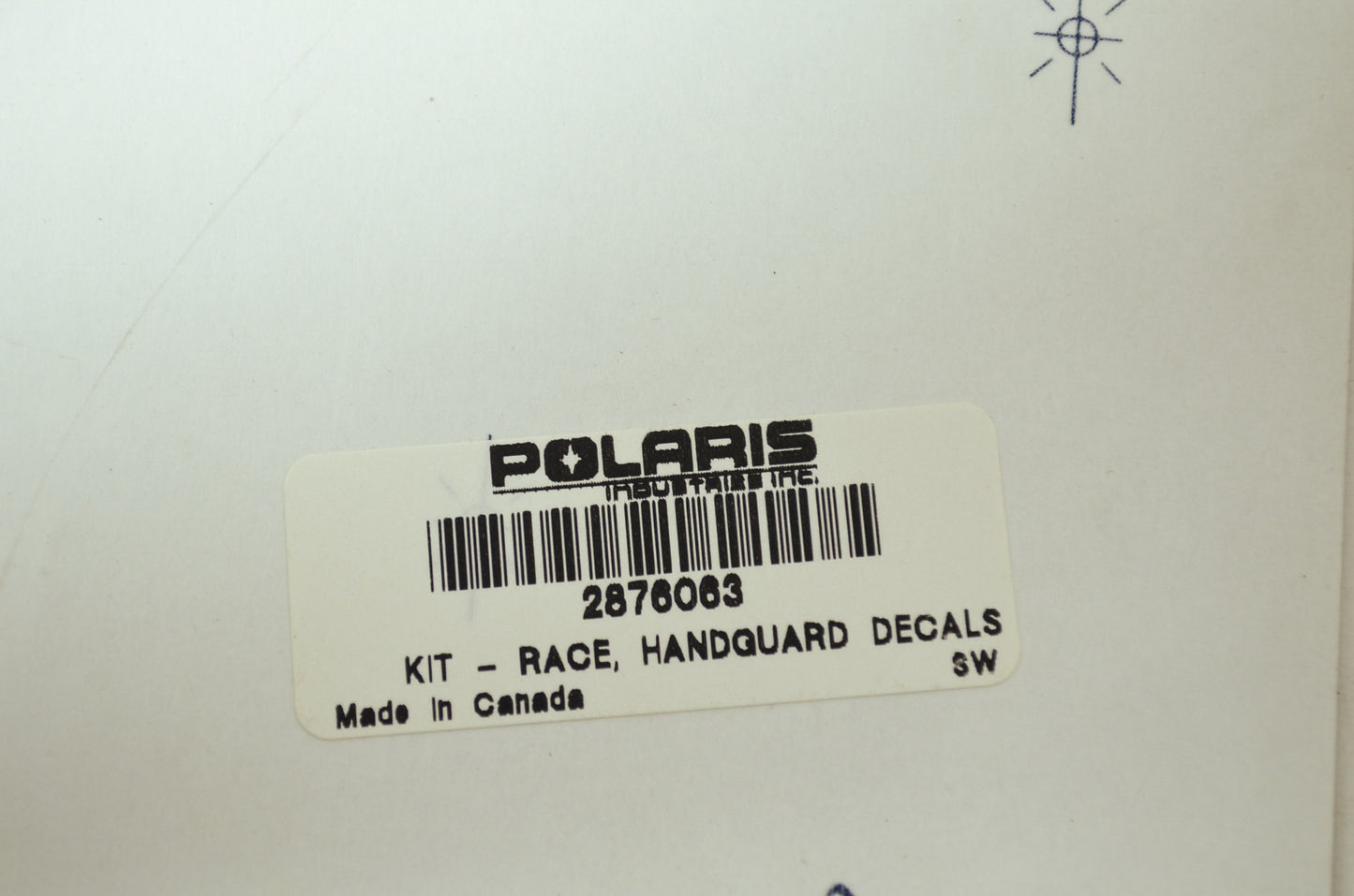 NEW OEM Polaris Snowmobile Handguard Decal Kit 2876063 NOS