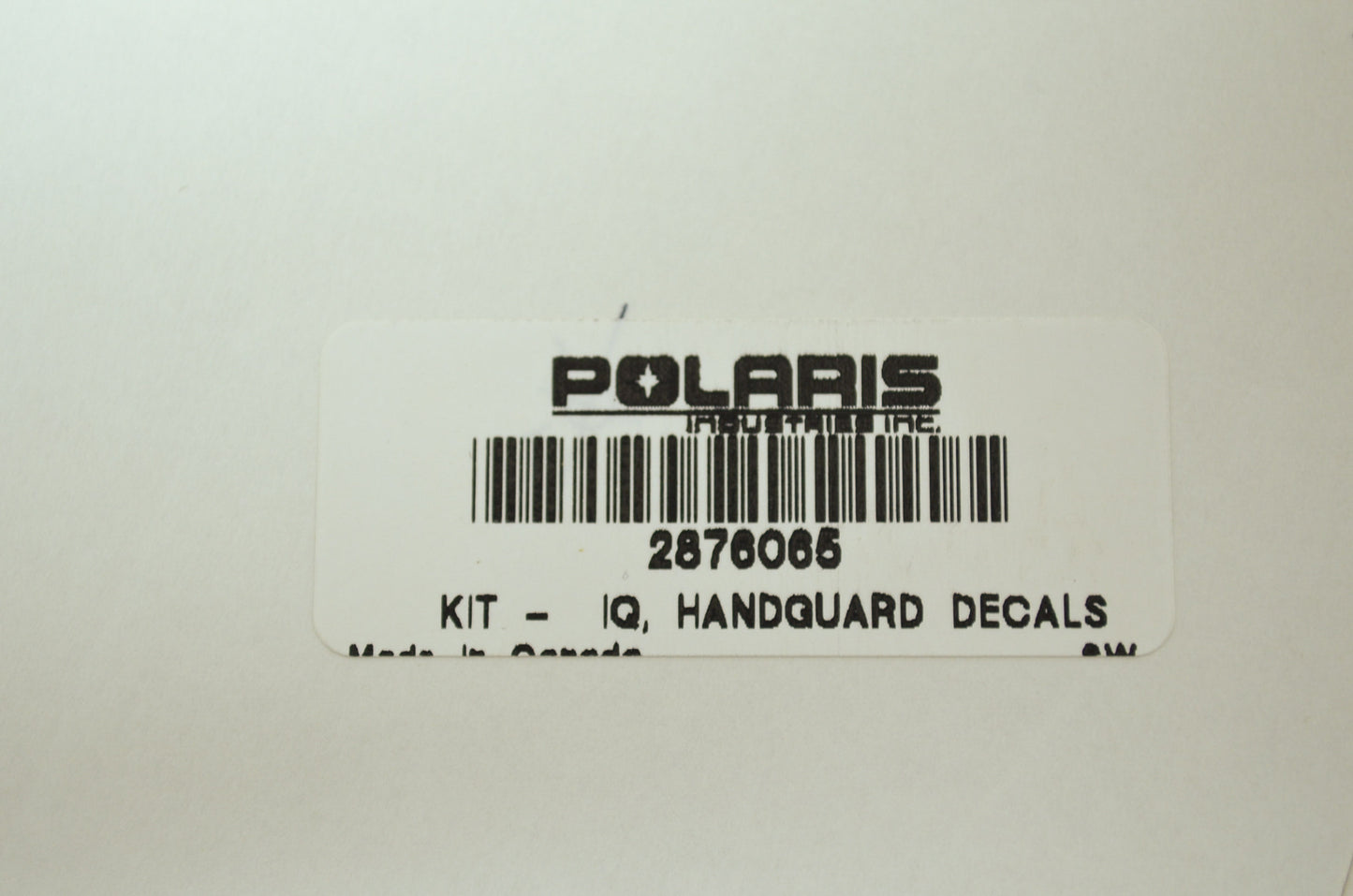 NEW OEM Polaris Snowmobile Handguard Decal Kit 2876065 NOS