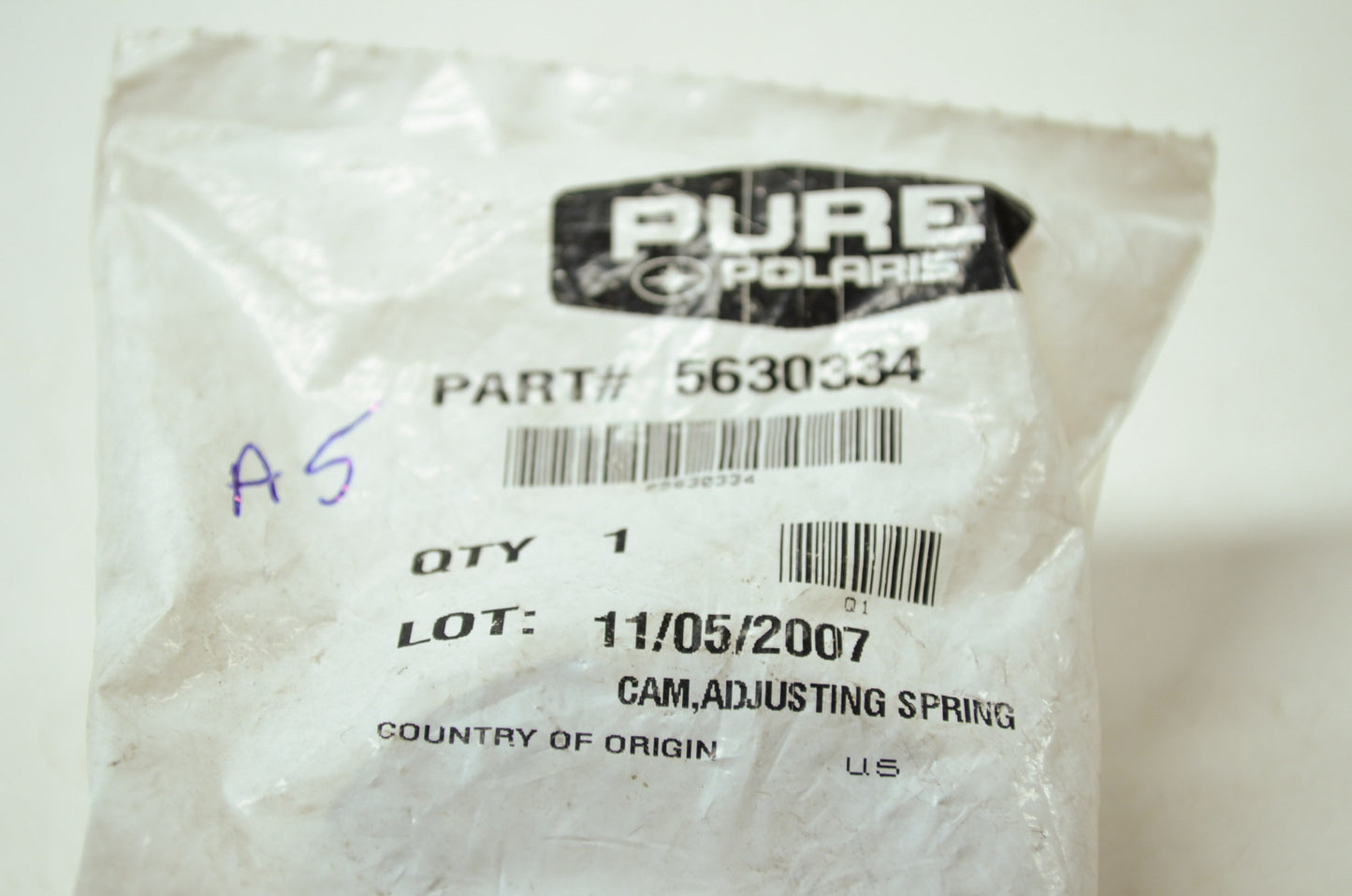 OEM Polaris 5630334 Spring Adjusting Cam NOS