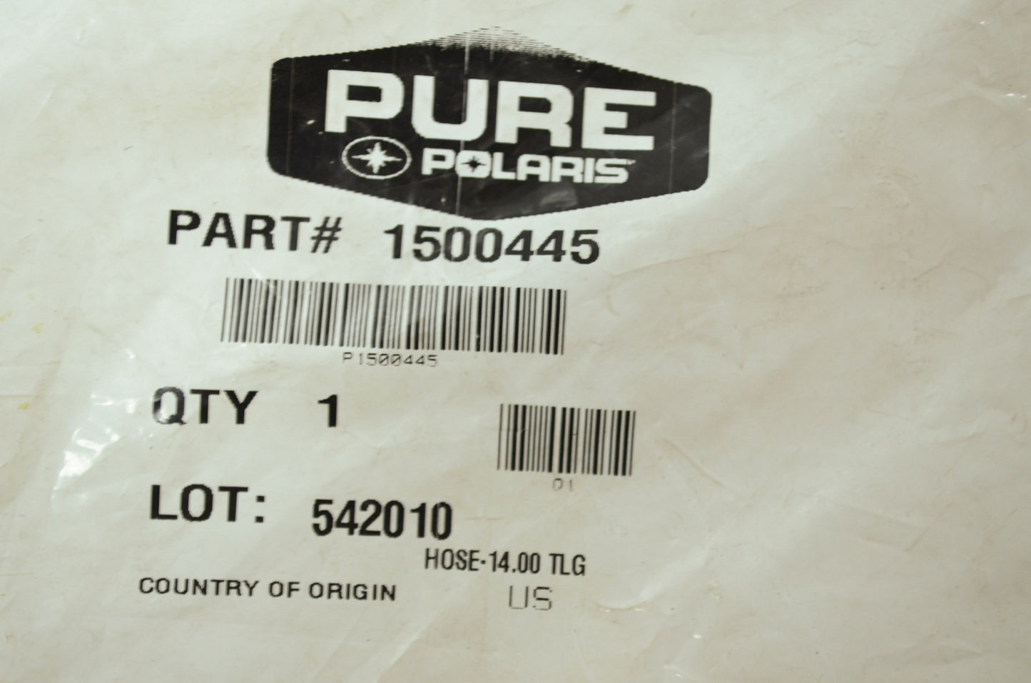 NEW OEM Polaris Shock Hose Classic Edge LE XC SP Frontier 1500445 NOS