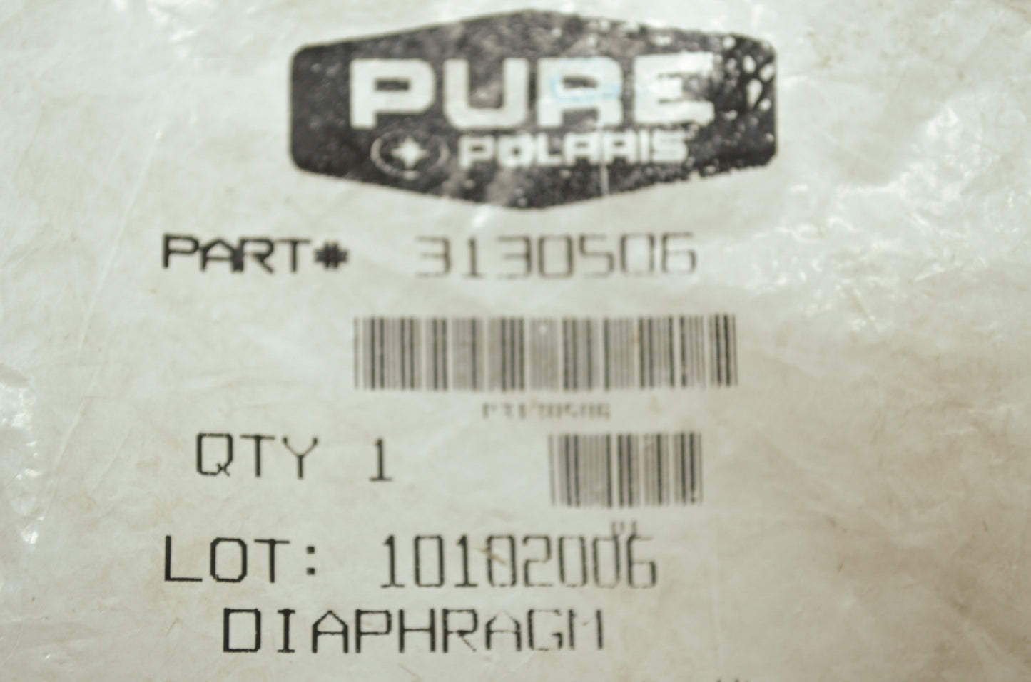 OEM Polaris 3130506 Diaphragm Assembly NOS