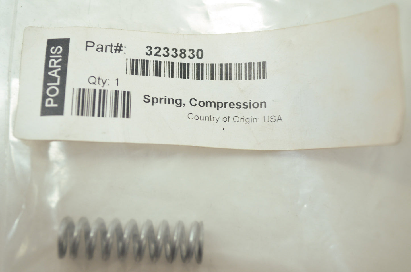 OEM Polaris 3233830 Compression Spring NOS