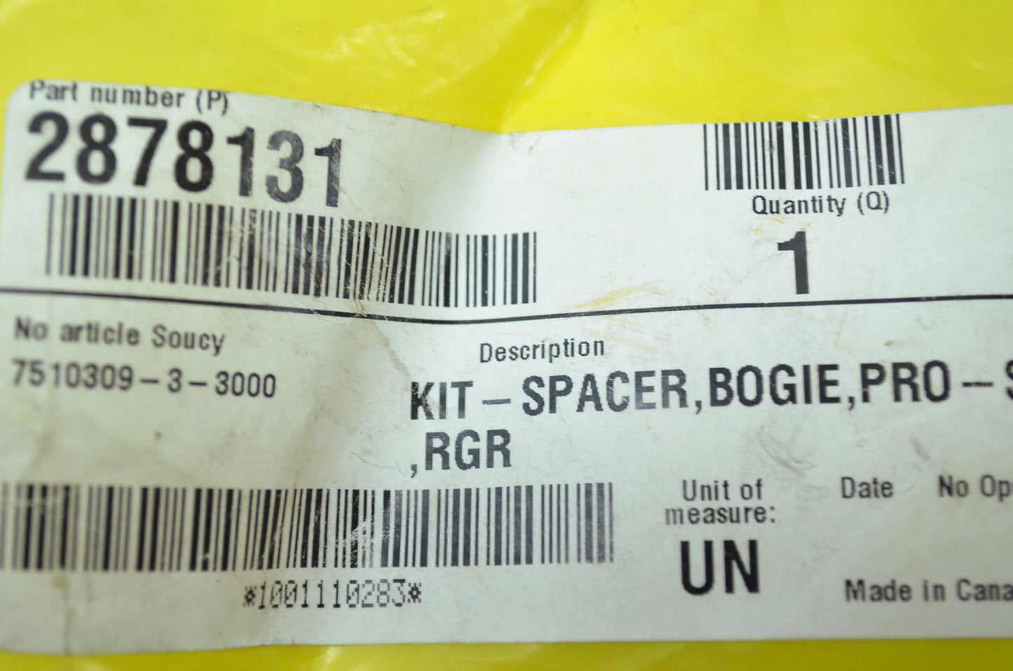 NEW OEM Polaris Bogie Spacer Prospector PRO-SR 2878131 NOS