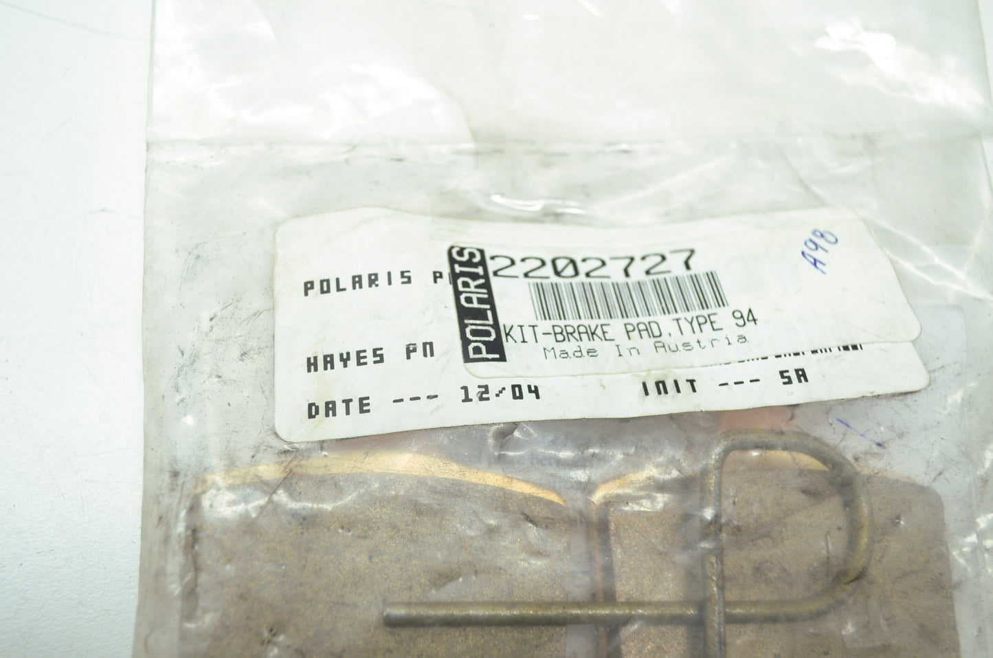 OEM Polaris 2202727 Brake Pad Kit Type 94 NOS