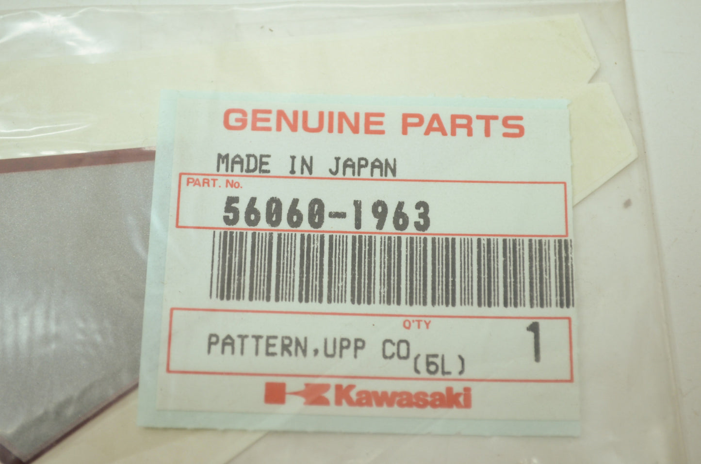 OEM Kawasaki 56060-1963 Left Upper Cowling Pattern NOS