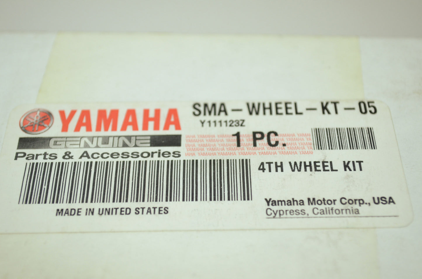 OEM Yamaha SMA-WHEEL-KT-05 Wheel Kit 4th NOS