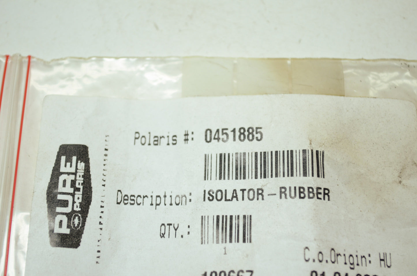 OEM Polaris 451885 Rubber Isolator Qty 2 NOS