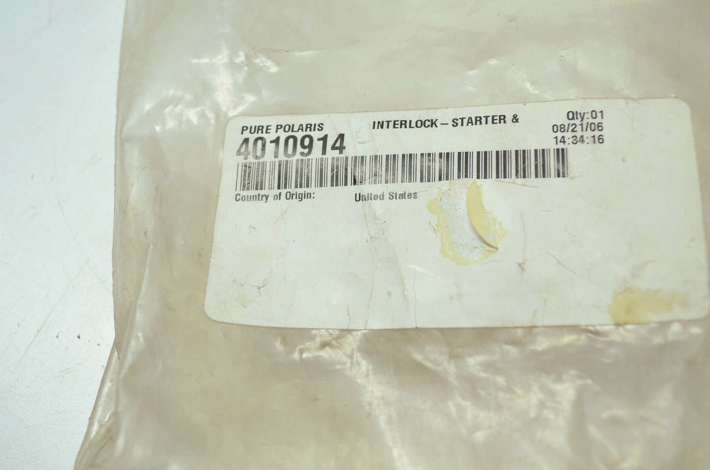 NEW OEM Polaris Starter Interlock 04-06 Ranger TM UTV 4010914 NOS