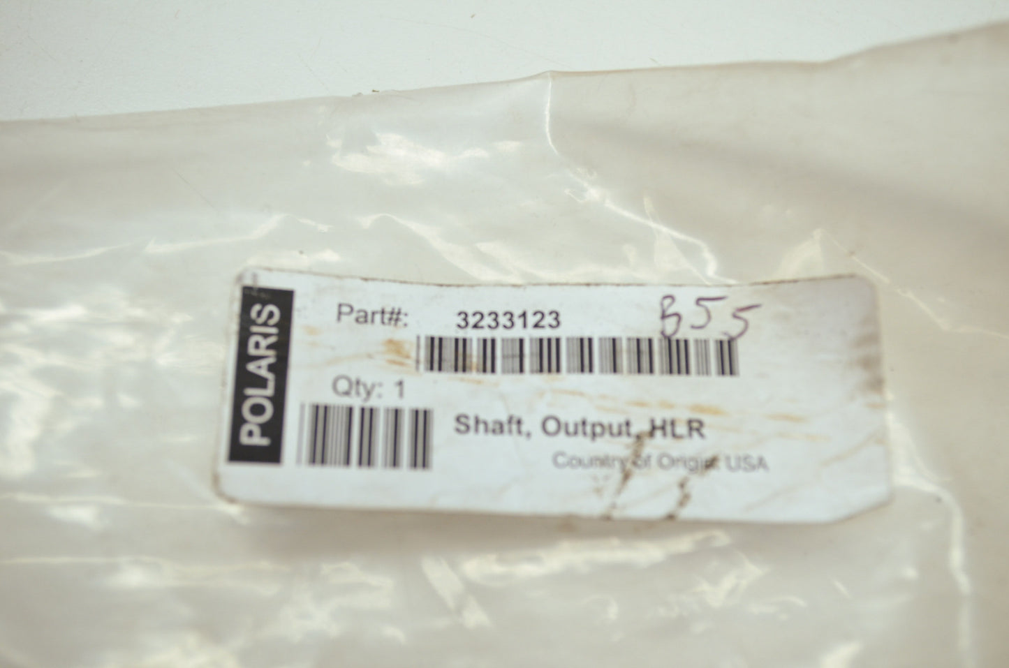 OEM Polaris 3233123 Output Shaft NOS