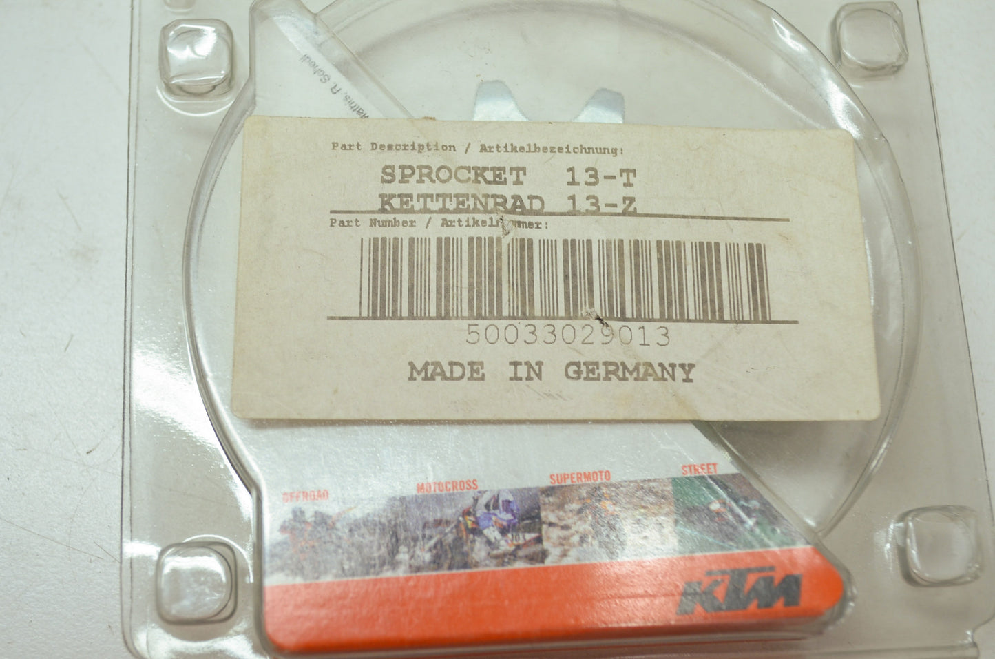 NEW OEM KTM Polaris Sprocket 13T Outlaw 450 525 MXR IRS S 3222180 NOS