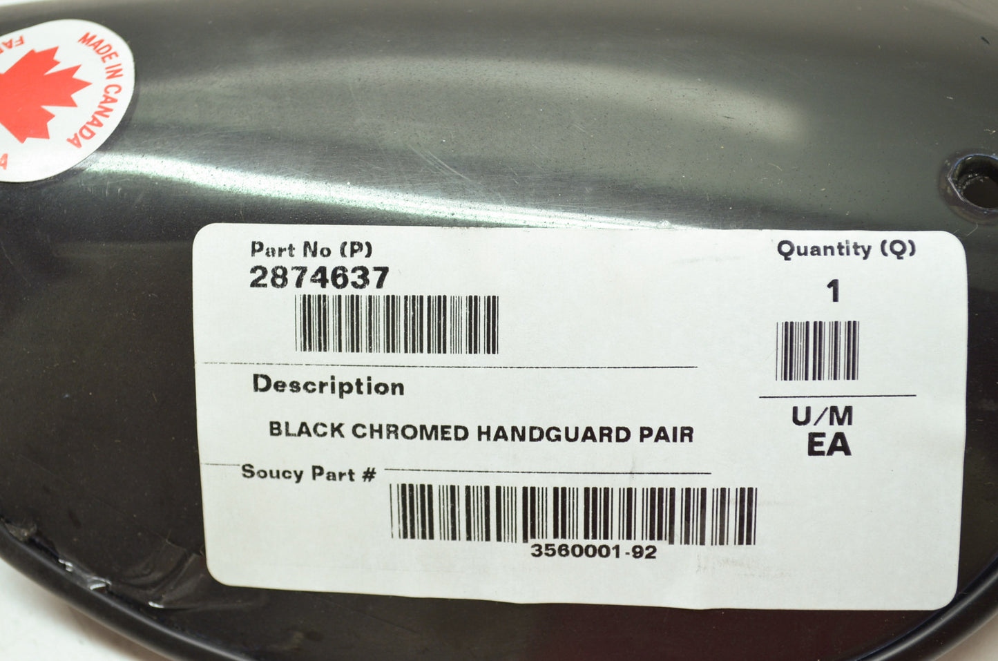 NEW OEM Polaris Hand Guard Pair Black Chromed 2004 PRO X X2 600 700 800 2874637